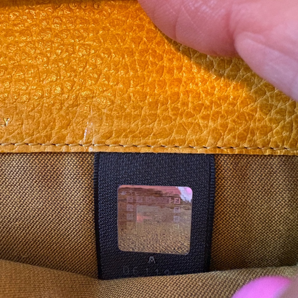 Fendi Mustard Leather Accessory - Picture 5 of 9
